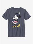 Disney Minnie Mouse Vintage American Flag Fill Youth T-Shirt, NAVY HTR, hi-res