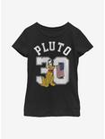 Disney Pluto Collegiate Youth Girls T-Shirt, BLACK, hi-res