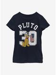 Disney Pluto Collegiate Youth Girls T-Shirt, NAVY, hi-res