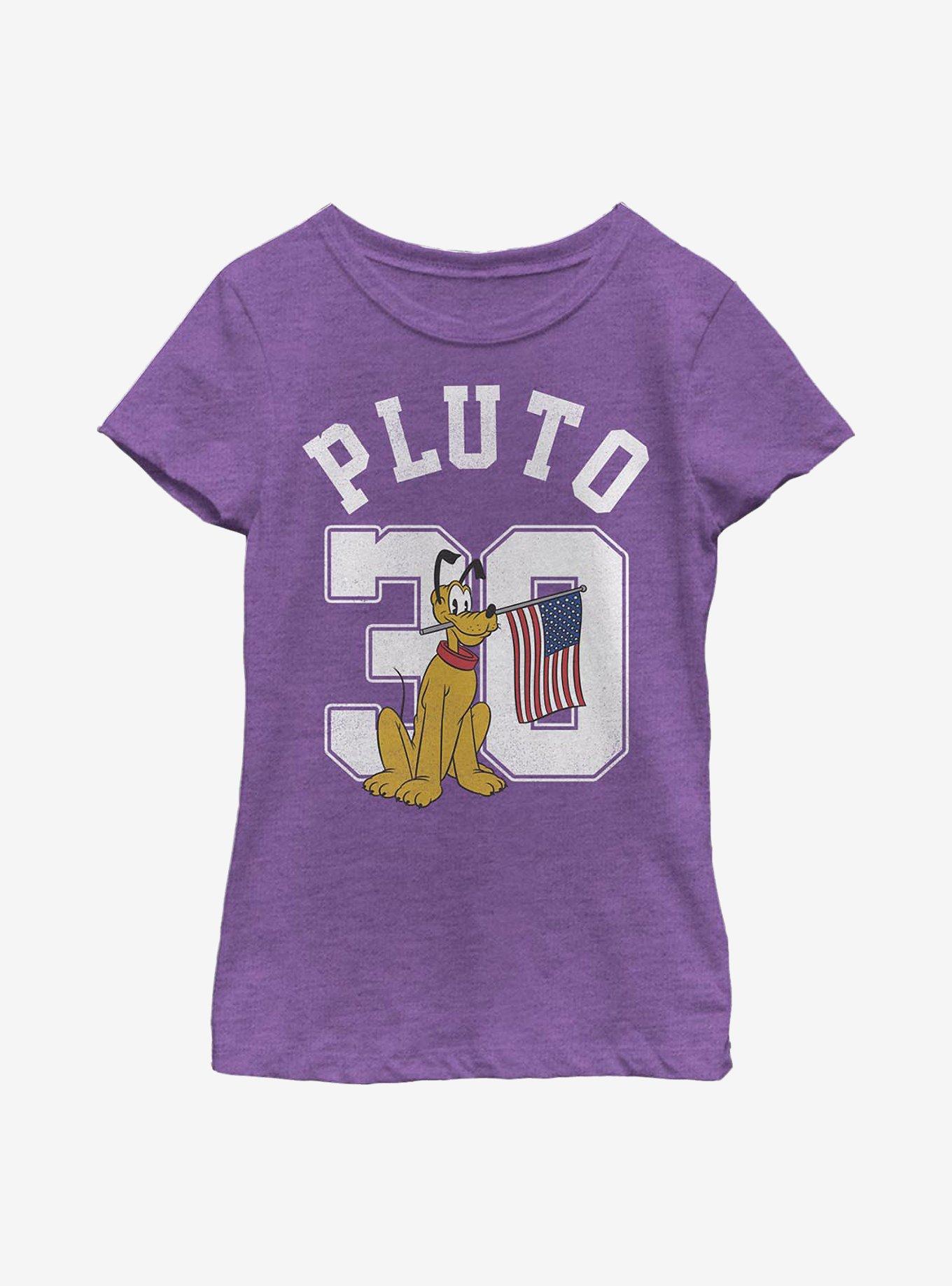 Disney Pluto Collegiate Youth Girls T-Shirt, , hi-res