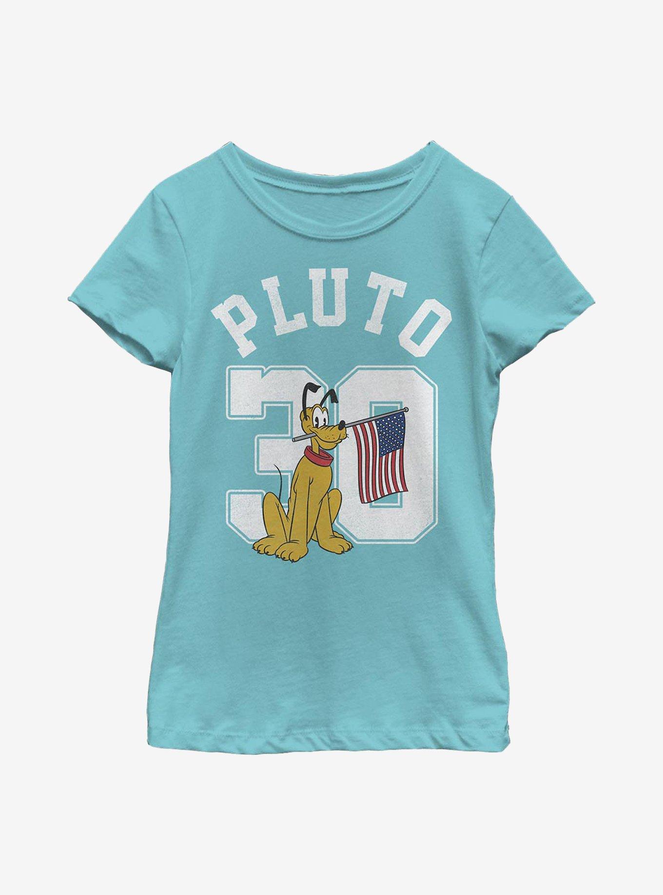 Disney Pluto Collegiate Youth Girls T-Shirt, , hi-res