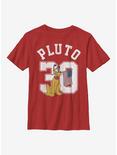 Disney Pluto Collegiate Youth T-Shirt, RED, hi-res