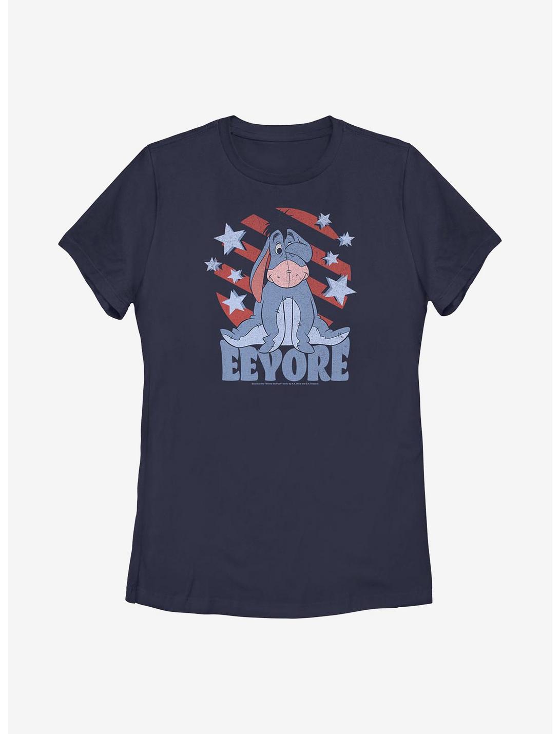 Disney Winnie The Pooh Eeyore Spangled Womens T-Shirt, NAVY, hi-res