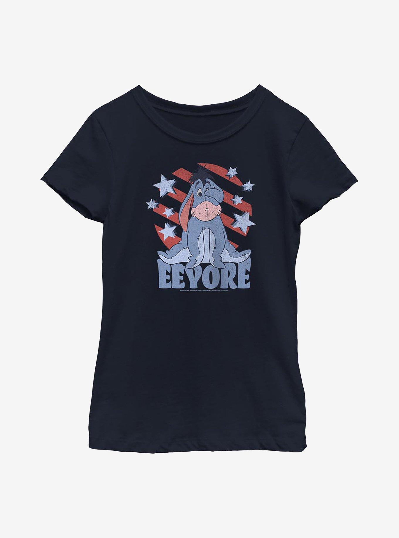 Disney Winnie The Pooh Eeyore Spangled Youth Girls T-Shirt, , hi-res