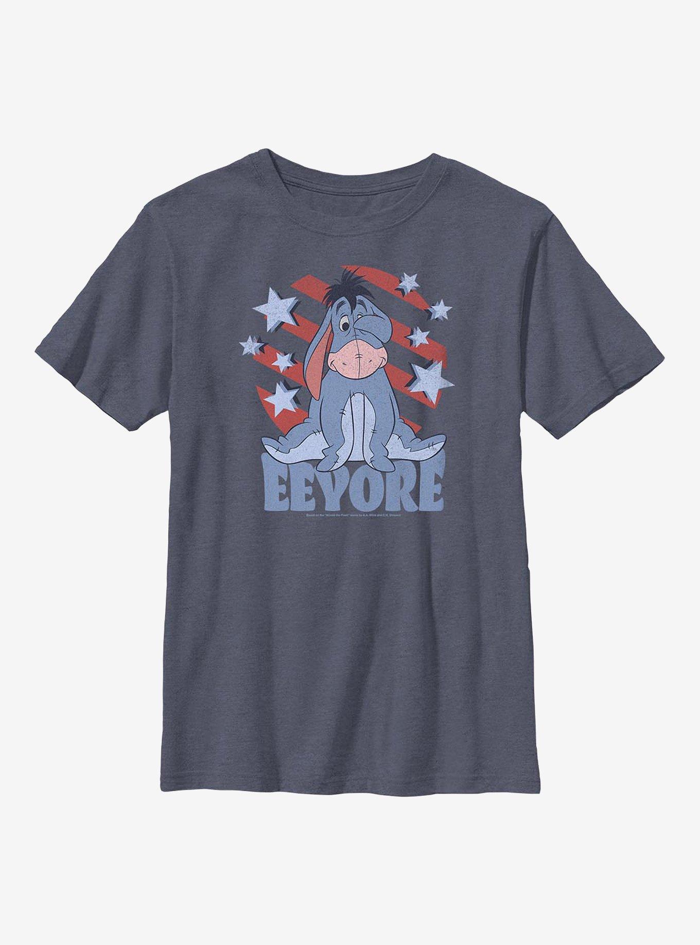 Disney Winnie The Pooh Eeyore Spangled Youth T-Shirt, NAVY HTR, hi-res