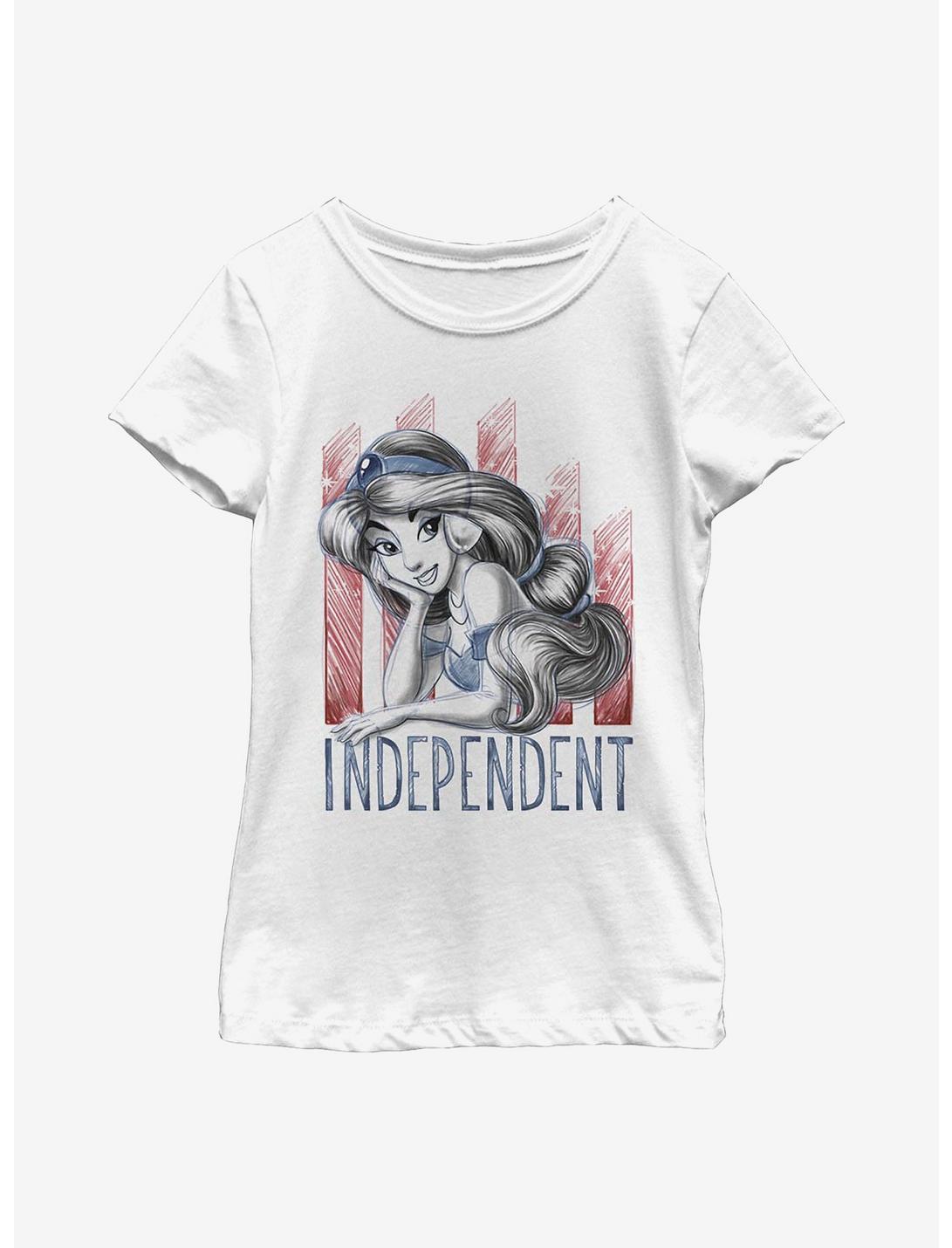 Disney Aladdin Independent Jasmine Youth Girls T-Shirt, WHITE, hi-res