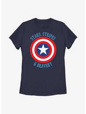 Marvel Avengers Stars Stripes & Bravery Womens T-Shirt, , hi-res