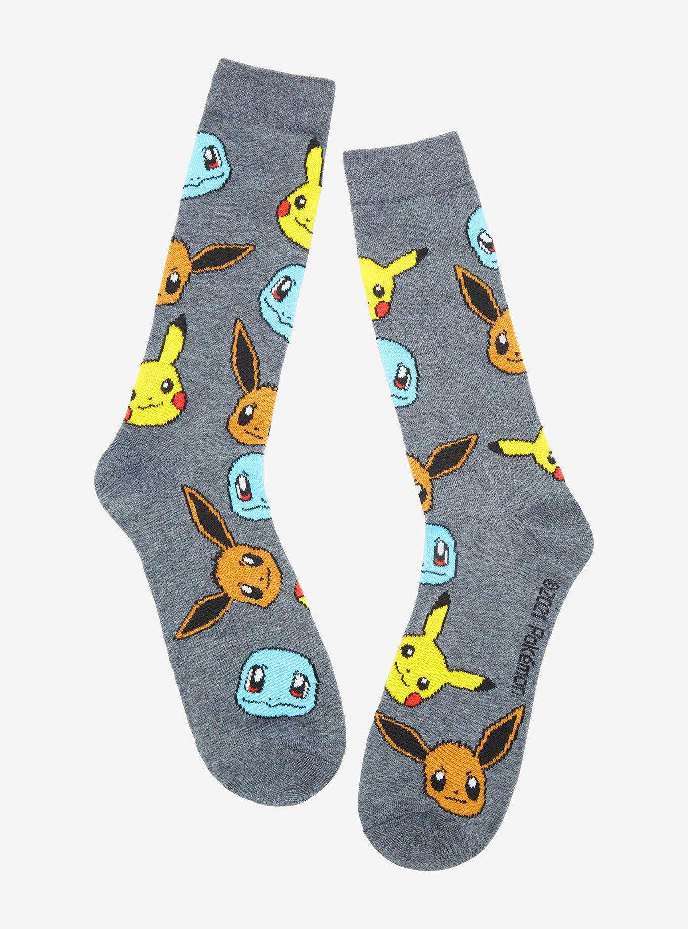 Pokemon Starters Crew Socks, , hi-res