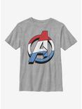 Marvel Avengers Patriotic Avenger Youth T-Shirt, ATH HTR, hi-res