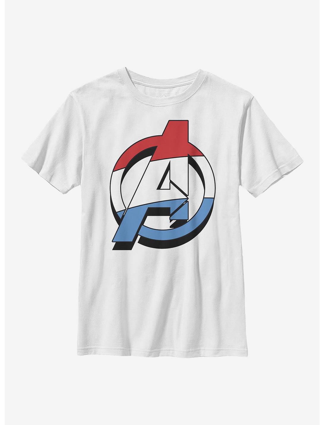Marvel Avengers Patriotic Avenger Youth T-Shirt, WHITE, hi-res