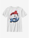Marvel Avengers Patriotic Avenger Youth T-Shirt, WHITE, hi-res