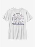 Disney Beauty And The Beast Belle Americana Youth T-Shirt, WHITE, hi-res
