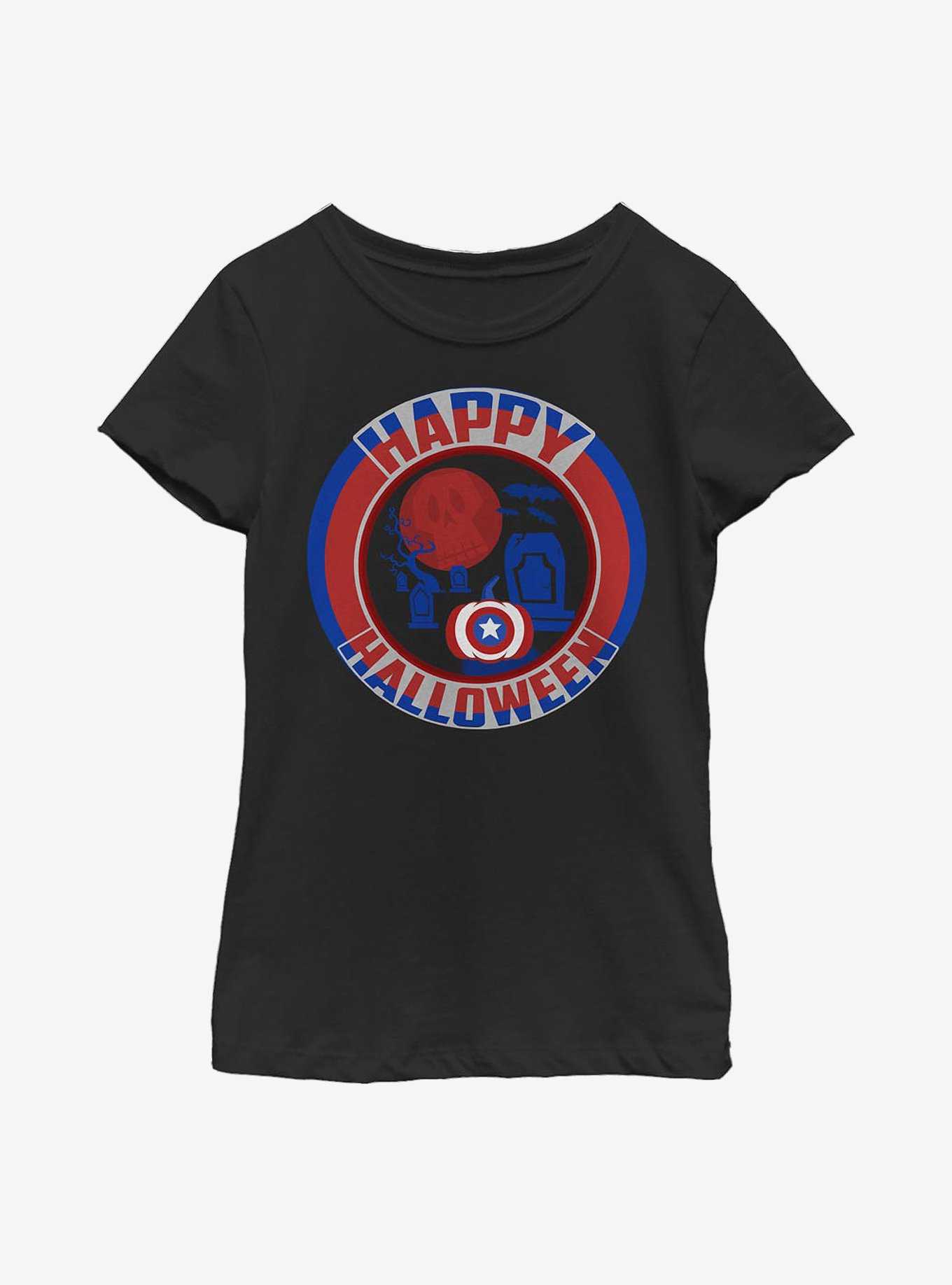 Marvel Captain America Cappy Halloween Youth Girls T-Shirt, , hi-res