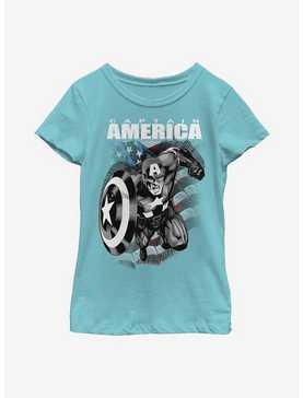 Marvel Captain America Hero Youth Girls T-Shirt, , hi-res
