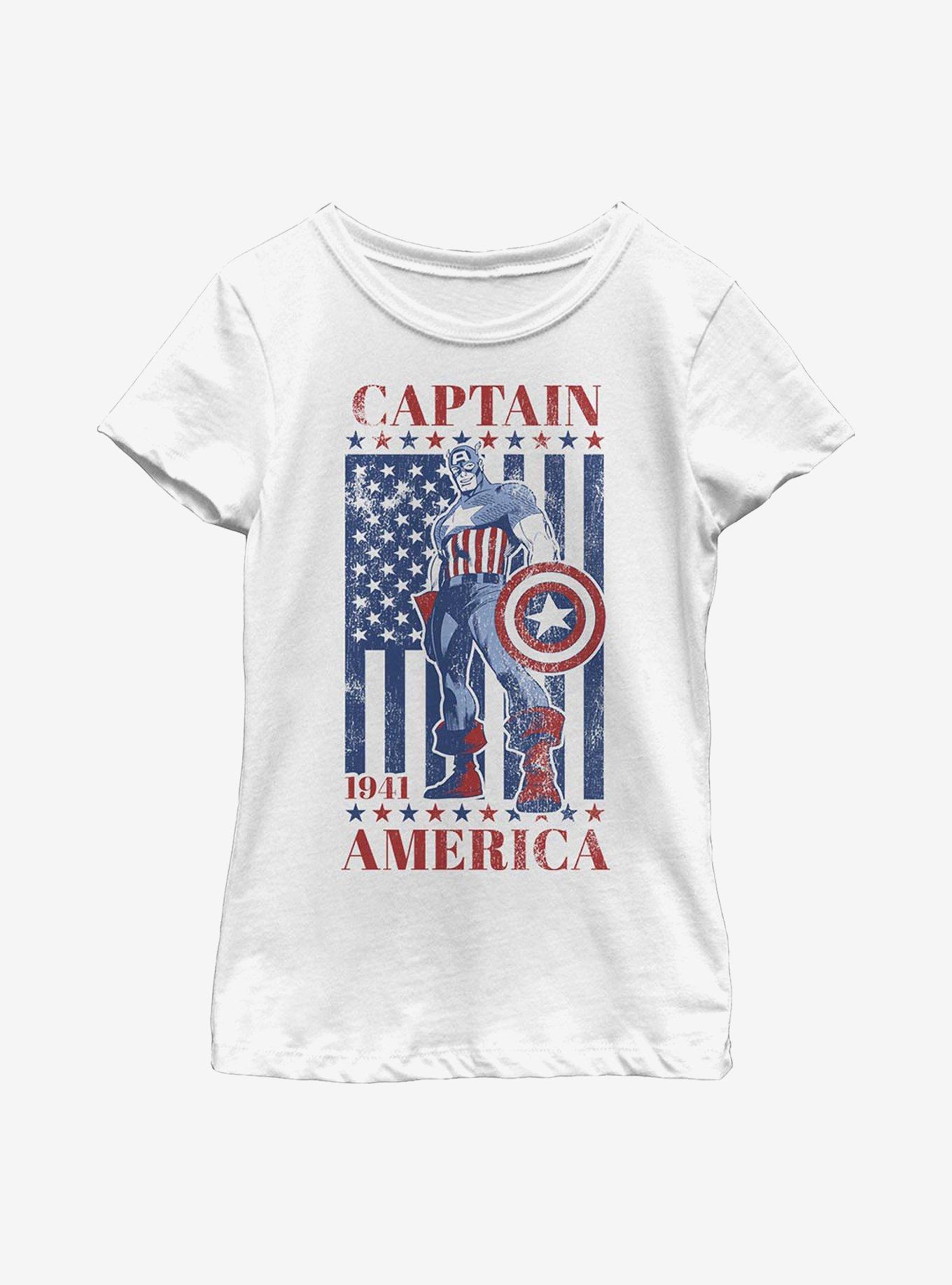Marvel Captain America Captain Americana Youth Girls T-Shirt, , hi-res