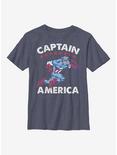 Marvel Captain America Americana Youth T-Shirt, NAVY HTR, hi-res