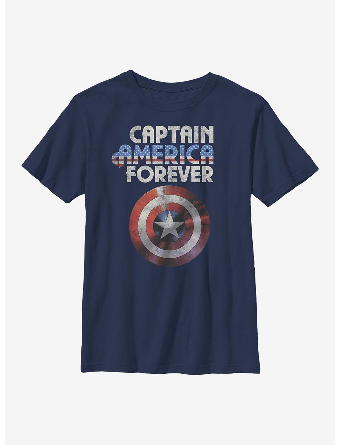 Marvel Captain America Captain America Forever Youth T-Shirt, NAVY, hi-res