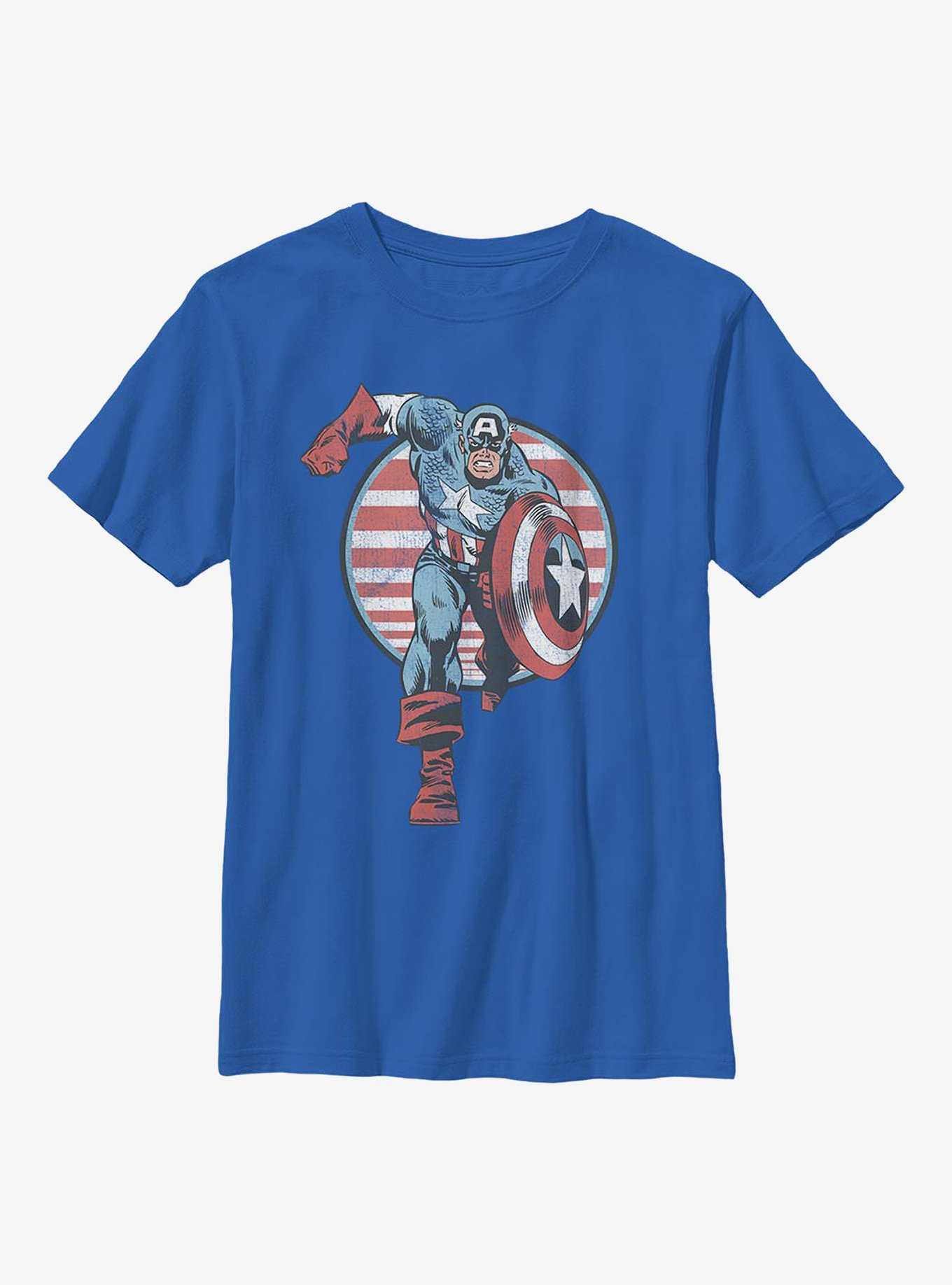 Marvel Captain America Captain Charge Youth T-Shirt, , hi-res