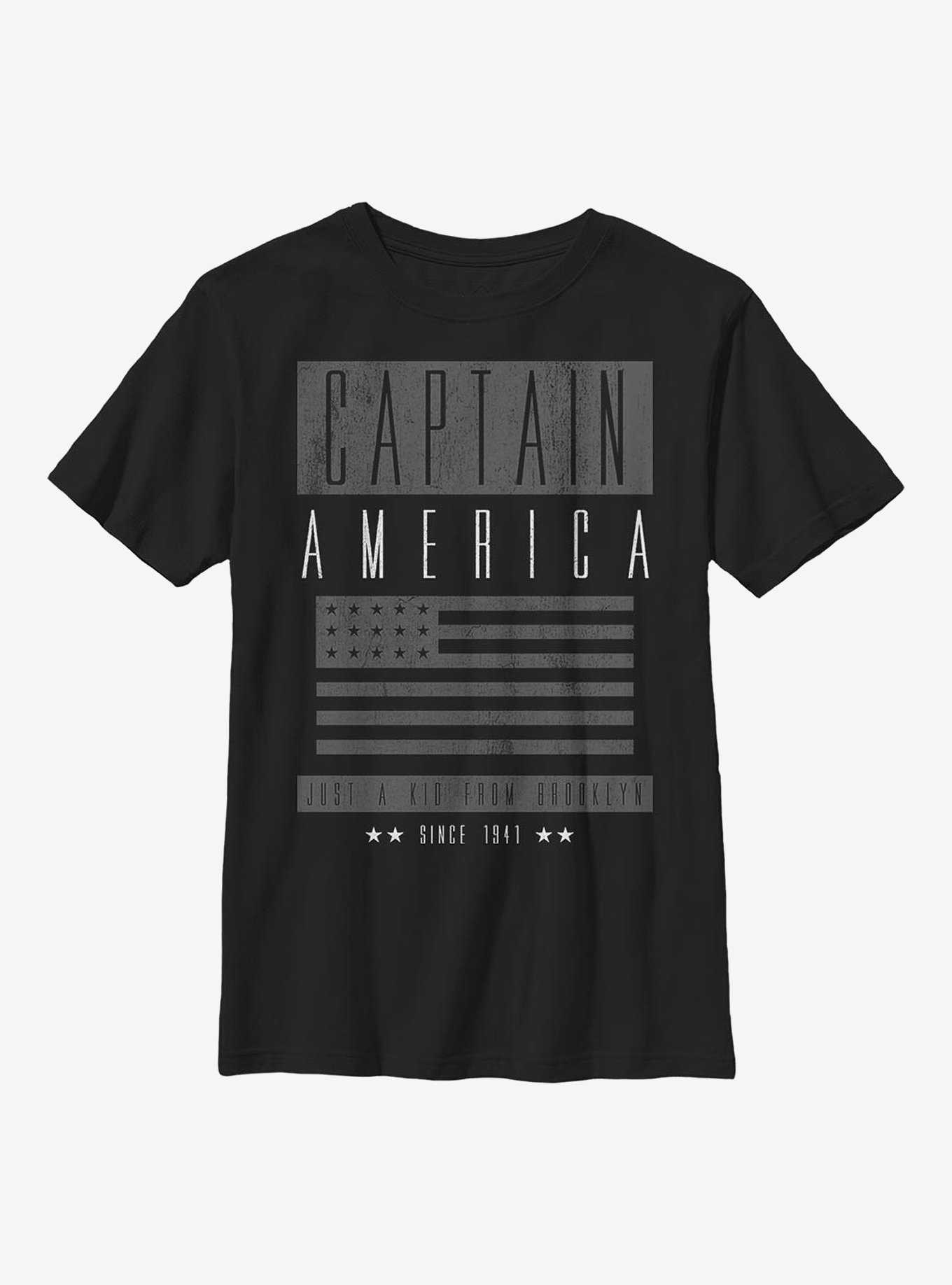 Marvel Captain America Greyout Capt Youth T-Shirt, , hi-res