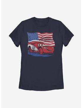 Disney Pixar Cars Lightning Flag Womens T-Shirt, , hi-res
