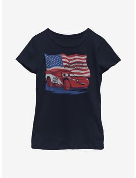 Disney Pixar Cars Lightning Flag Youth Girls T-Shirt, , hi-res