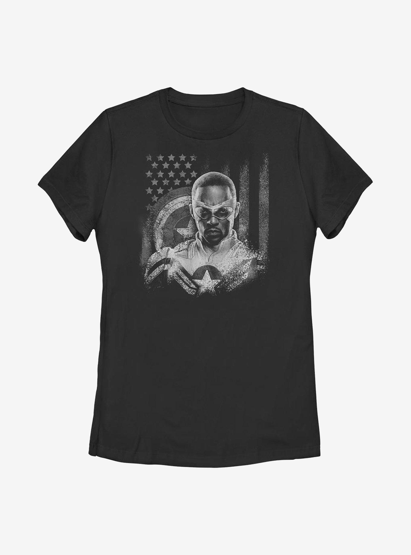 Marvel Falcon And The Winter Soldier Captain America Womens T-Shirt, , hi-res