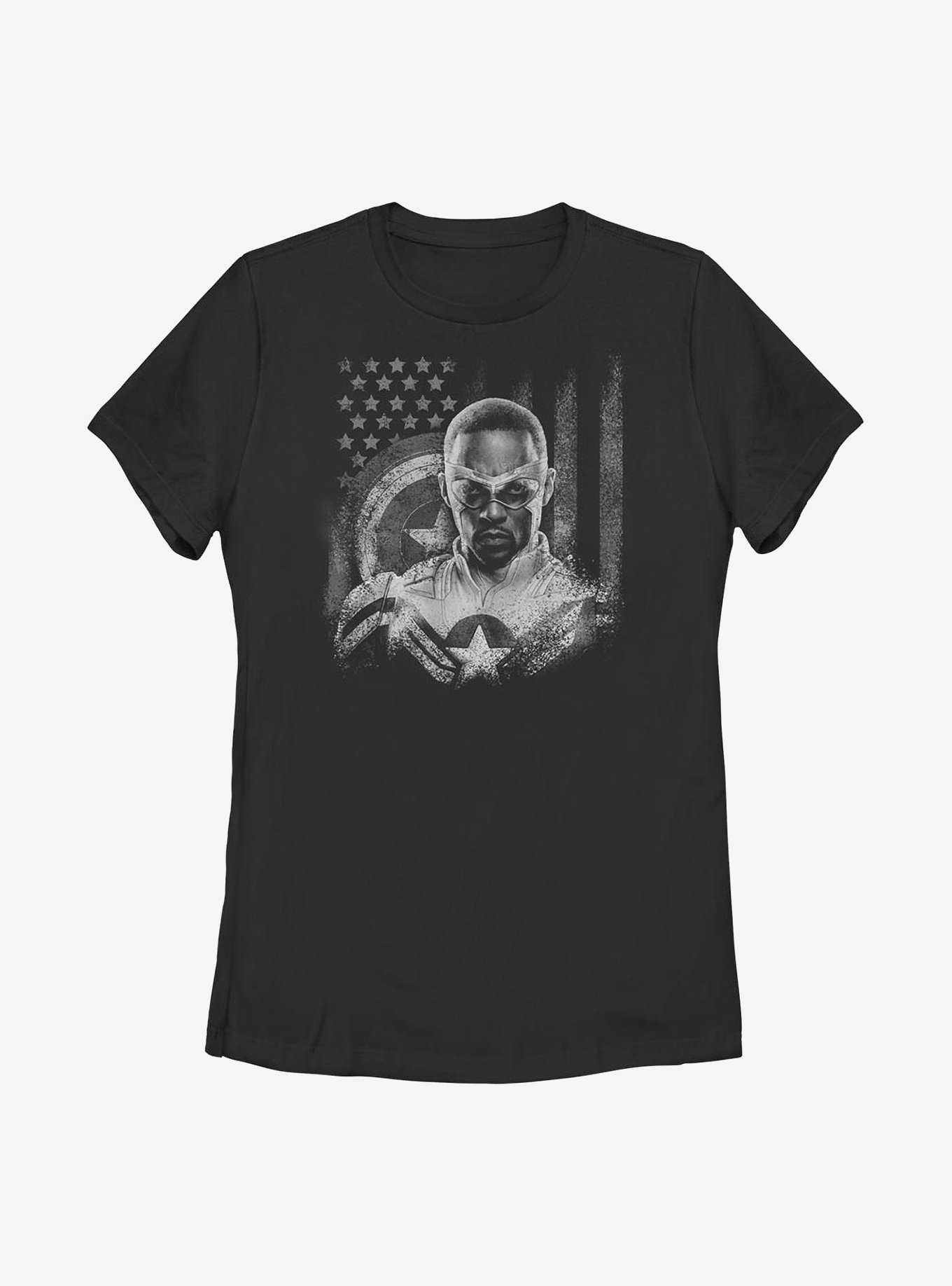 Marvel Falcon And The Winter Soldier Captain America Womens T-Shirt, , hi-res
