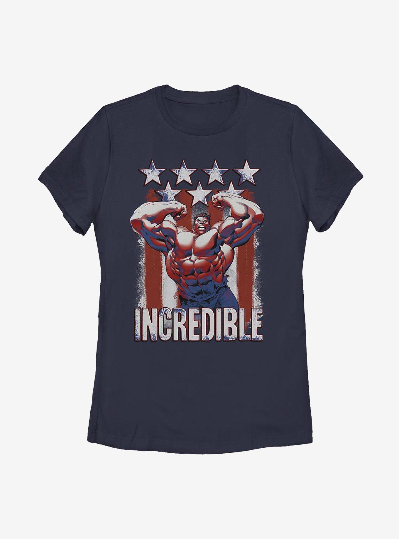 Marvel Hulk Flag Womens T-Shirt, , hi-res