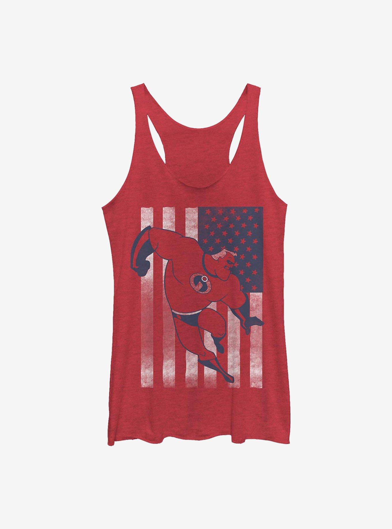 Disney Pixar The Incredibles Incredible Flag Womens Tank Top, , hi-res