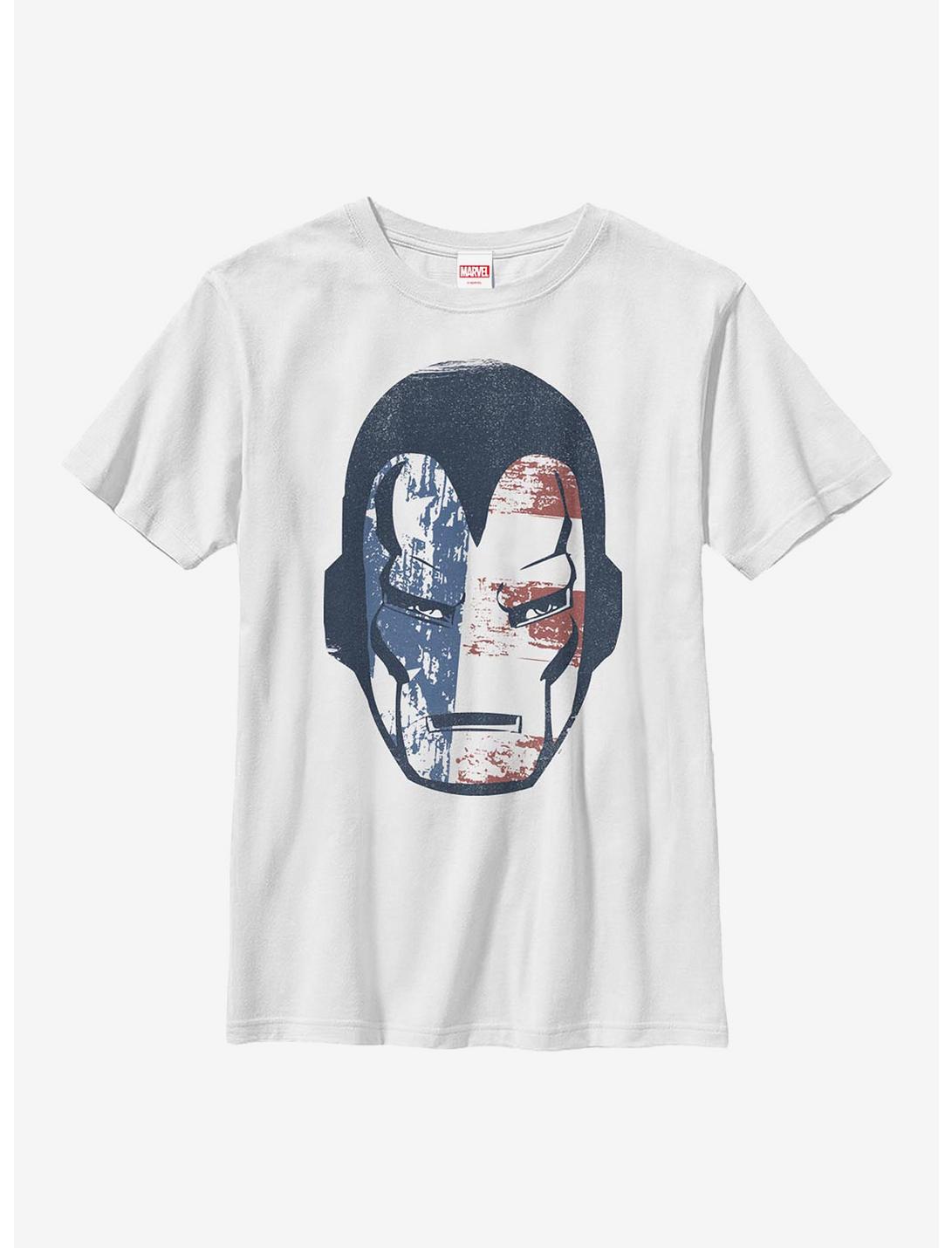 Marvel Iron Man Americana Youth T-Shirt, WHITE, hi-res