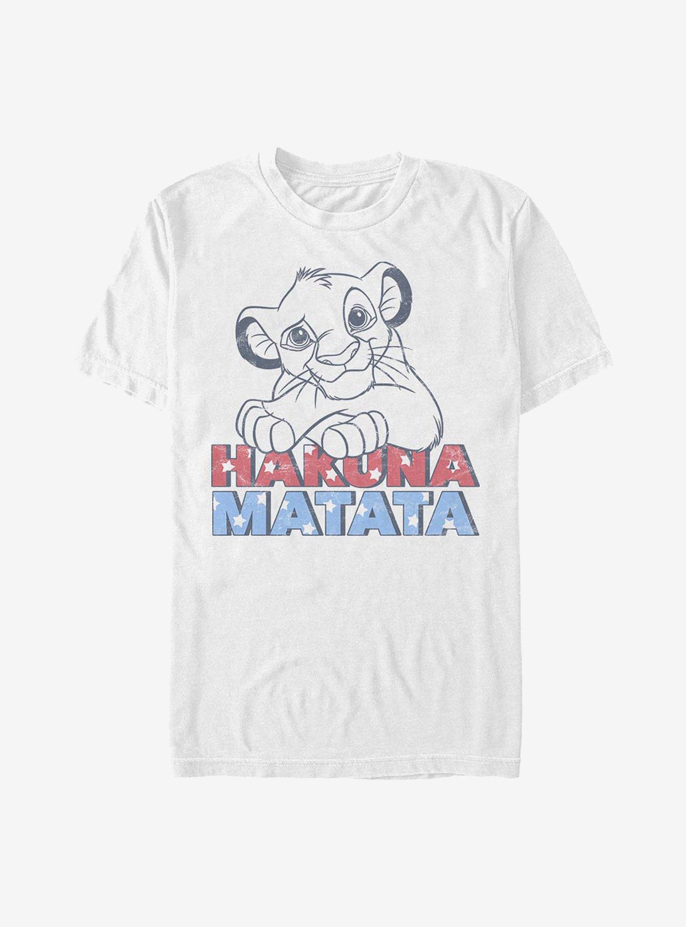 Disney The Lion King Americana Simba T-Shirt, WHITE, hi-res