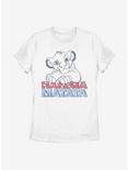 Disney The Lion King Americana Simba Womens T-Shirt, WHITE, hi-res