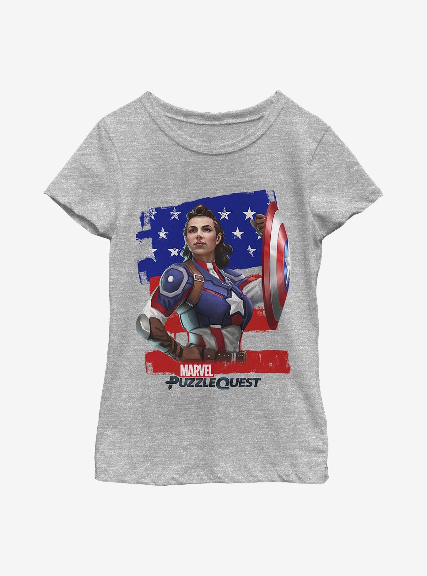 Marvel Hero Peggie Youth Girls T-Shirt, , hi-res