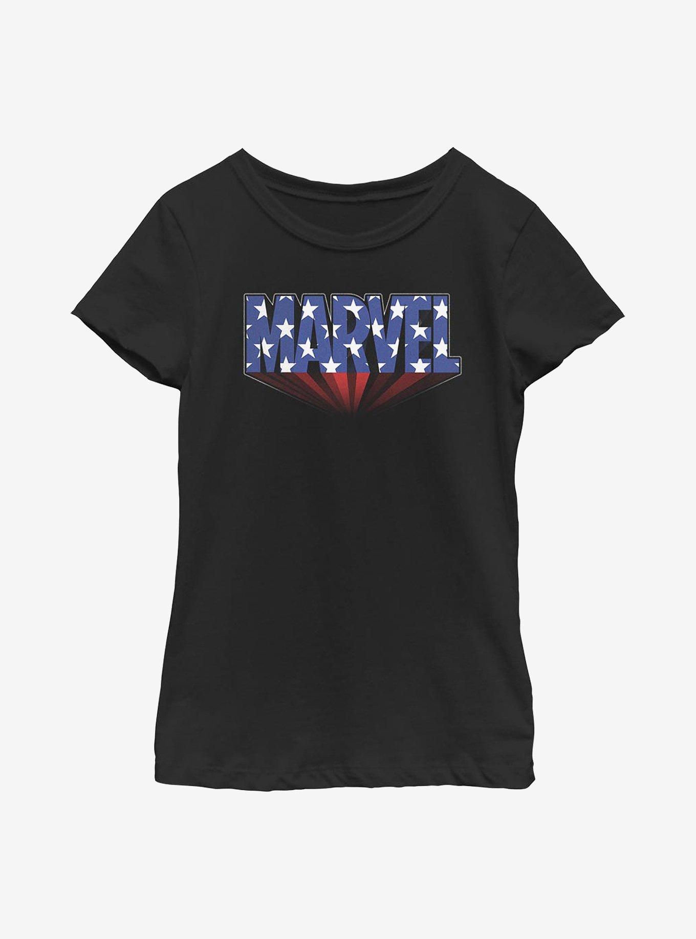 Marvel Star Logo Youth Girls T-Shirt, , hi-res