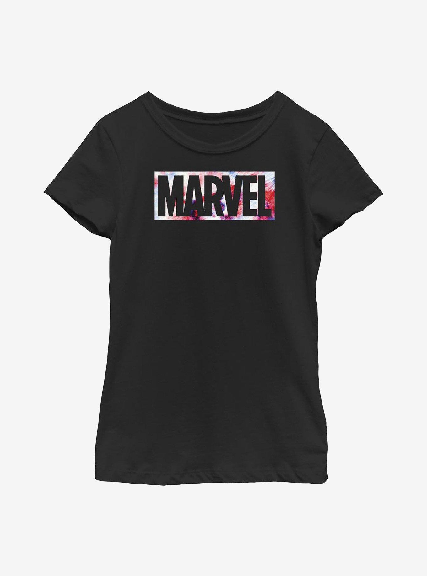 Marvel USA Dye Logo Youth Girls T-Shirt, , hi-res