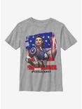 Marvel Hero Peggie Youth T-Shirt, ATH HTR, hi-res
