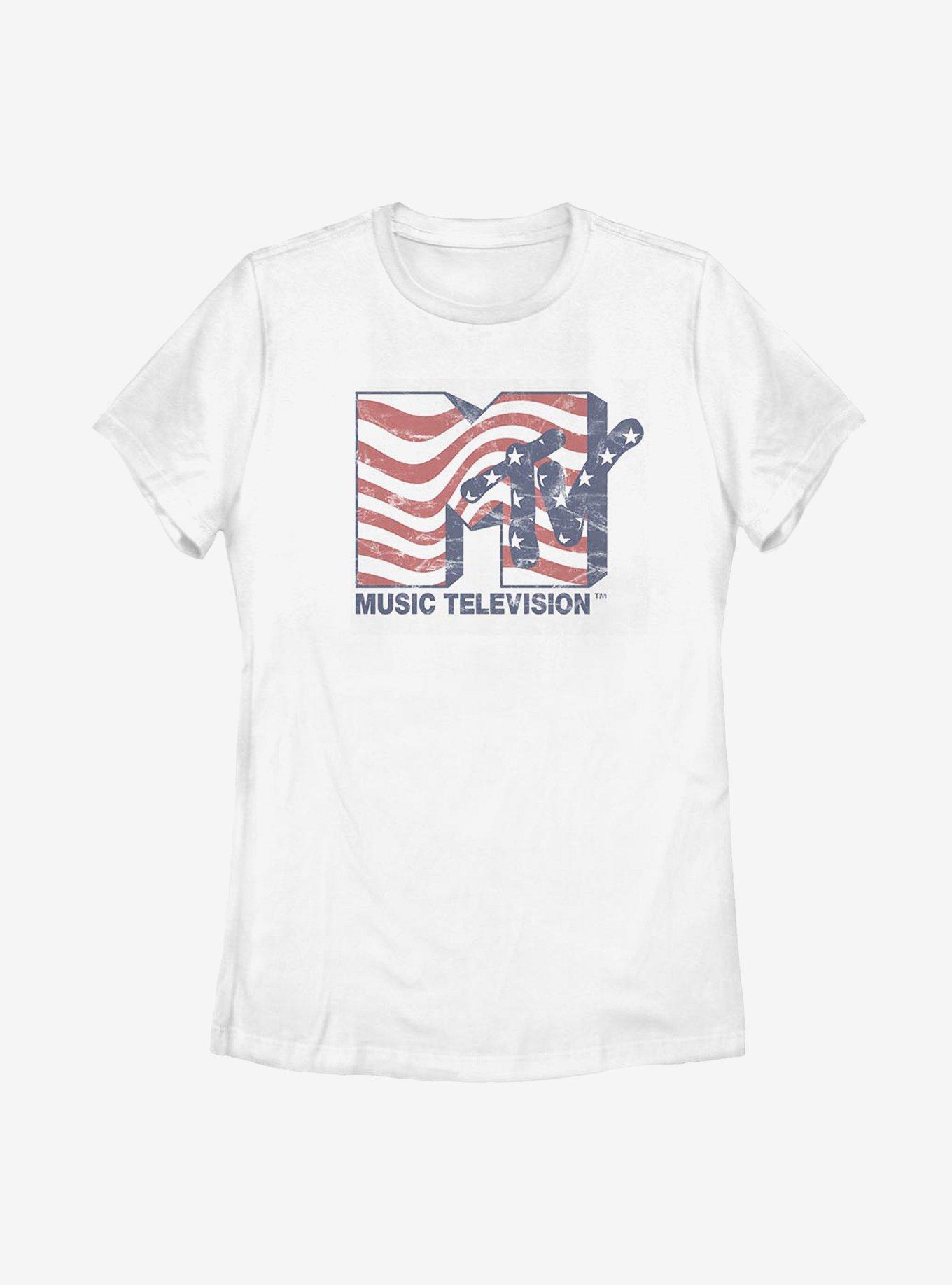 MTV Stars And Stripes Womens T-Shirt