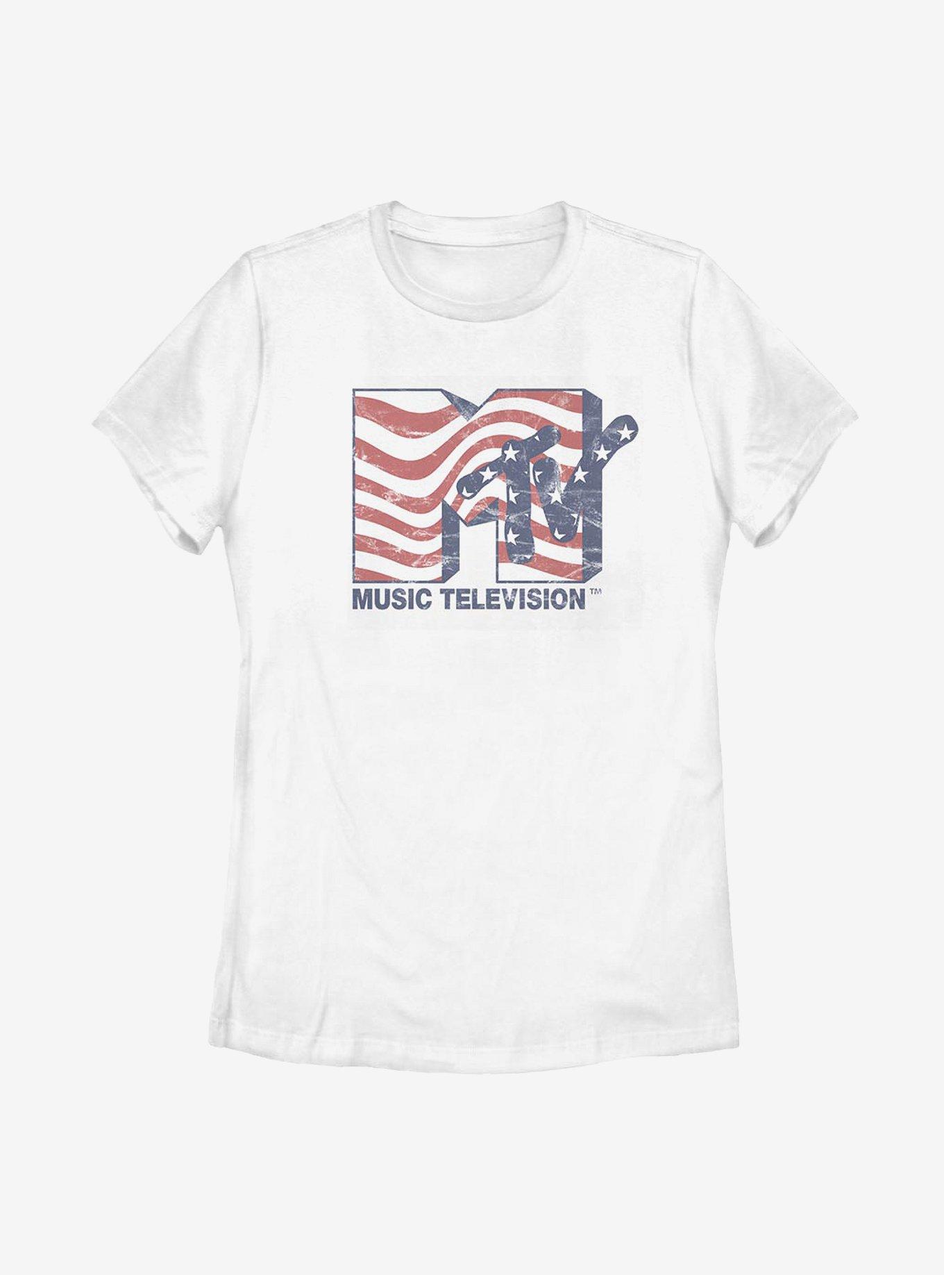 MTV Stars And Stripes Womens T-Shirt, , hi-res