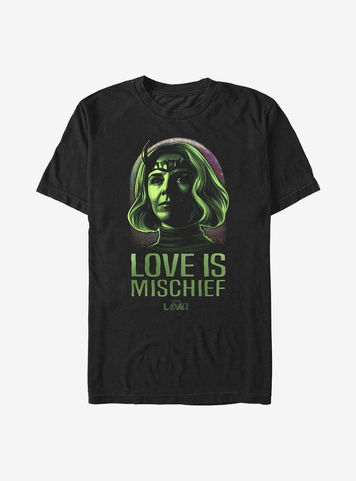 Marvel Loki Love Is Mischief Sylvie T-Shirt, BLACK, hi-res