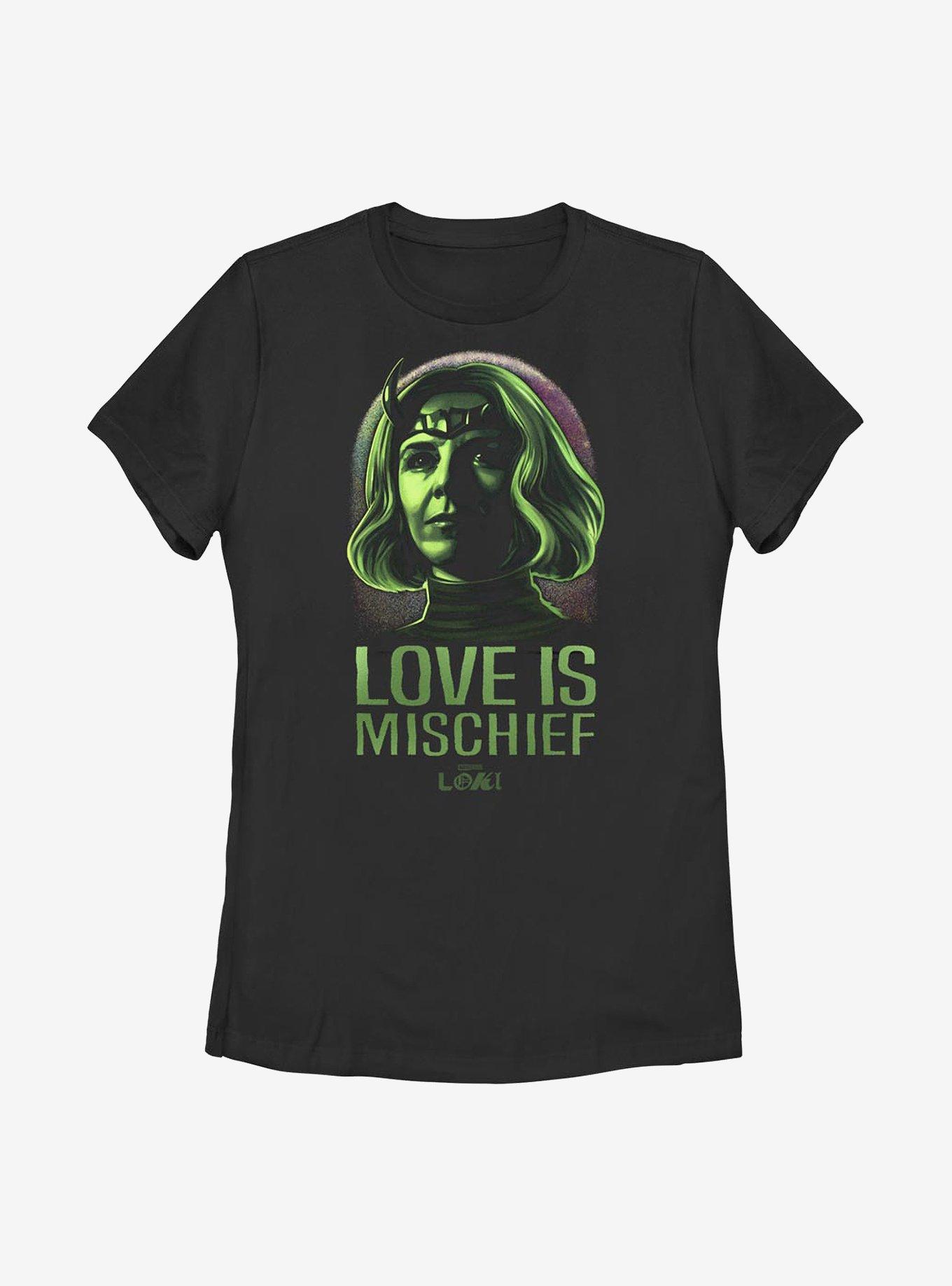 Marvel Loki Love Is Mischief Sylvie Womens T-Shirt, BLACK, hi-res