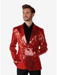 Red Sequin Party Blazer, RED, hi-res