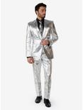 Silver Metallic Party Suit, SILVER, hi-res