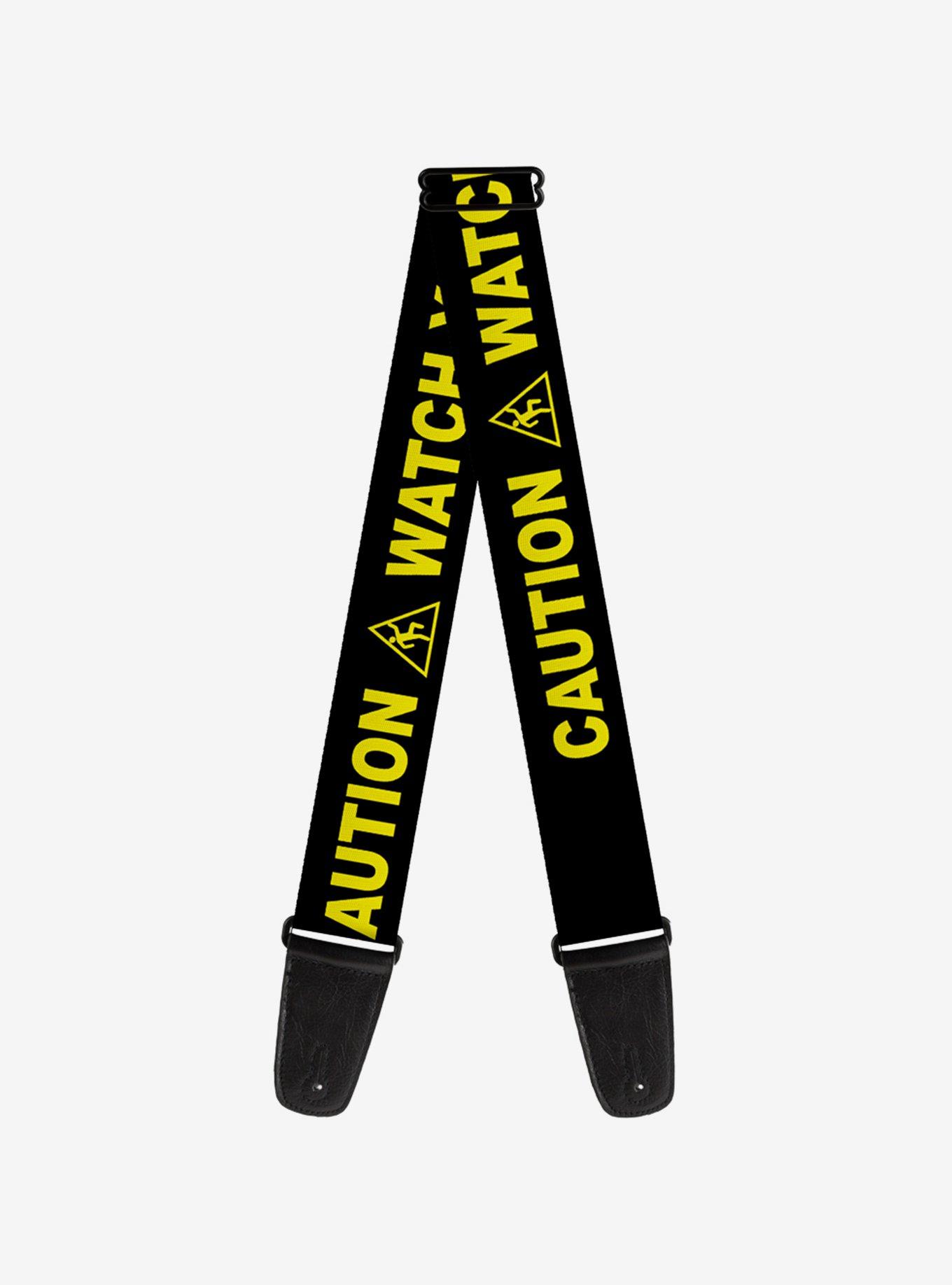 Caution Watch Your Dubstep Guitar Strap, , hi-res