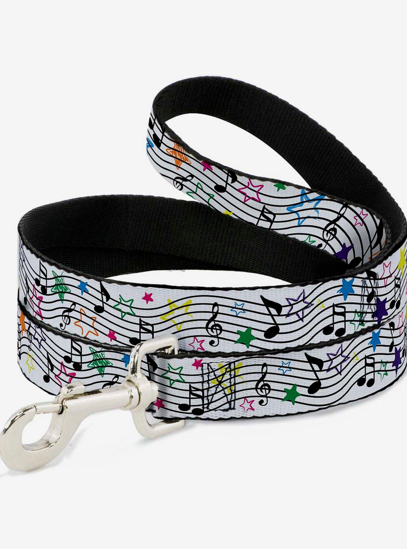 Music Notes Stars Dog Leash, , hi-res