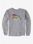 Rugrats Susie Carmichael Be A Leader Rainbow Sweatshirt, HEATHER GREY, hi-res