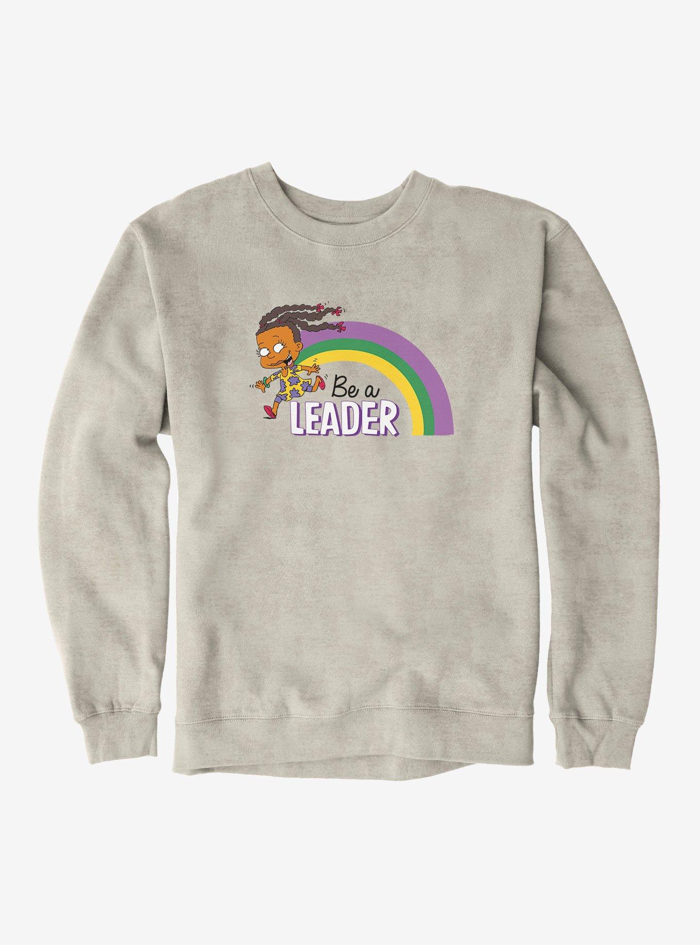Rugrats Susie Carmichael Be A Leader Rainbow Sweatshirt, OATMEAL HEATHER, hi-res