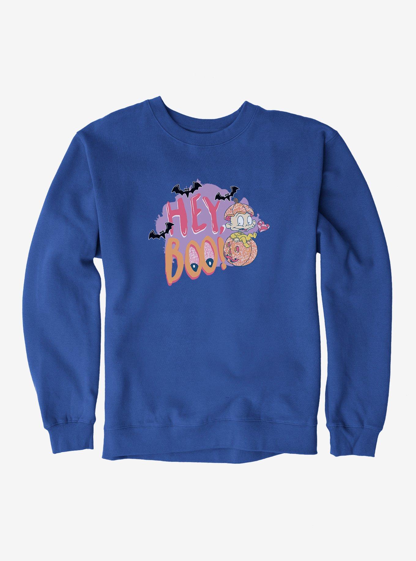 Rugrats Halloween Dil Hey Boo! Pumpkin Sweatshirt, ROYAL BLUE, hi-res