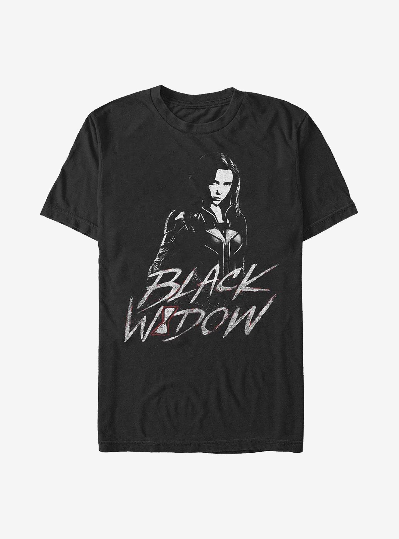 Marvel Black Widow Distress Widow T-Shirt, BLACK, hi-res