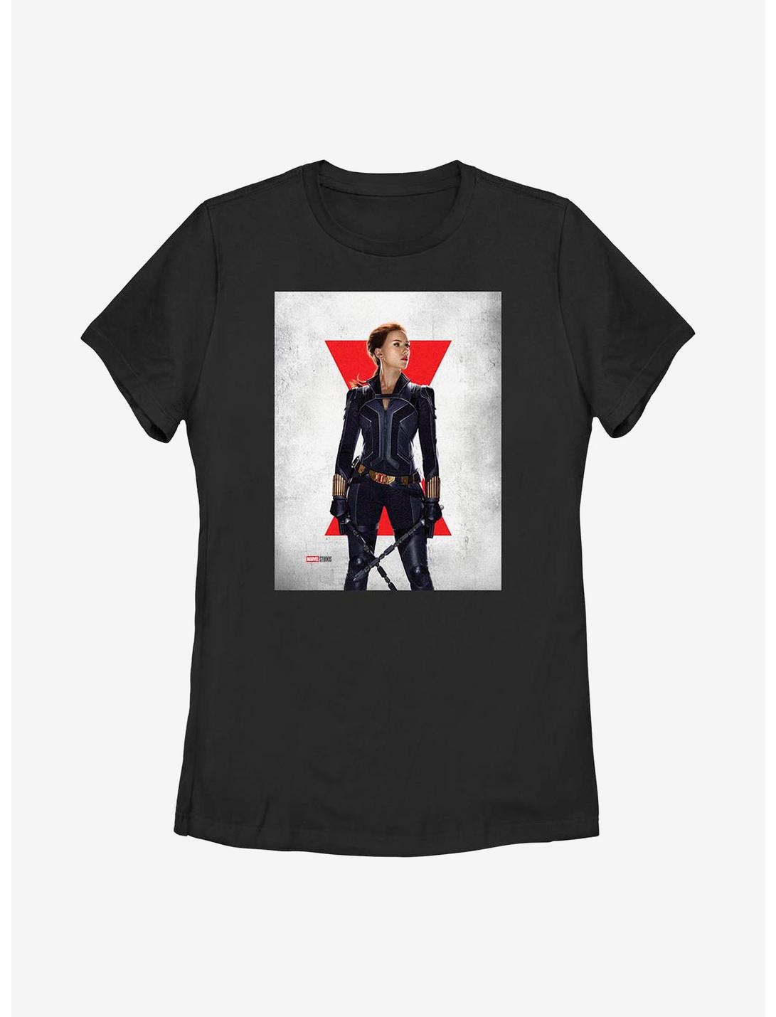 Marvel Black Widow Poster Womens T-Shirt, BLACK, hi-res