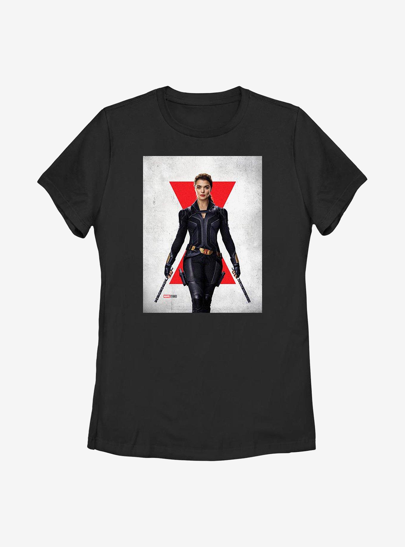 Marvel Black Widow Melina Poster Womens T-Shirt, BLACK, hi-res